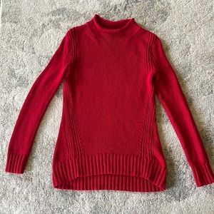 J. Crew Rollneck Sweater in Harvest Red